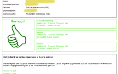 Theorie-examen vanaf 7 april