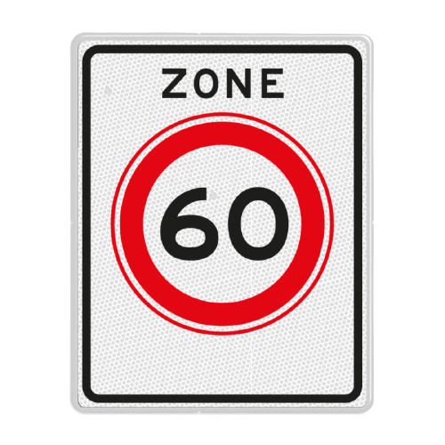 Zone maximum speed 60 km/h
